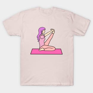 Yoga krounchasana pose T-Shirt